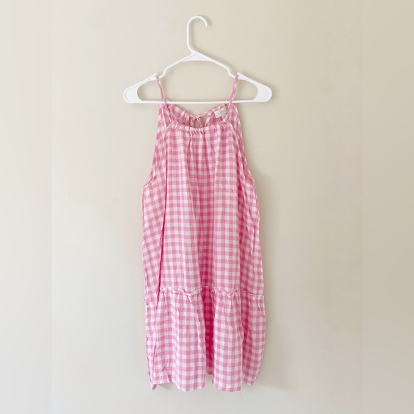 Weekend Suzanne Betro Women’s Pink White Gingham Cottage Core Gauzy - Picture 4 of 6